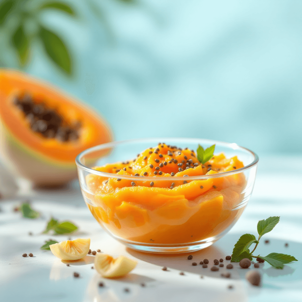 Papinha de mamão com chia